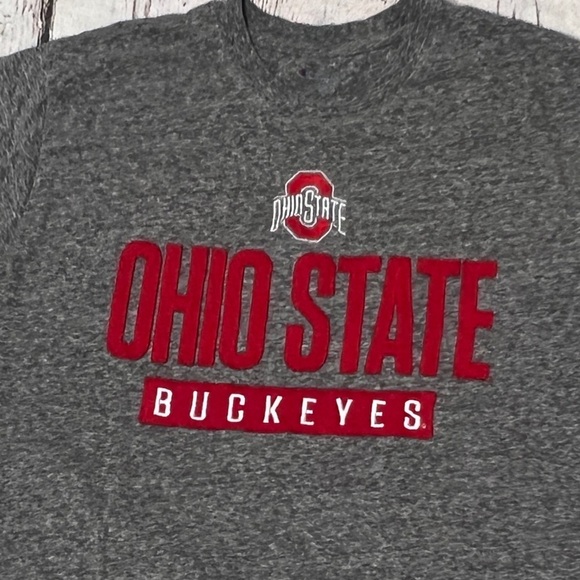 Ohio State Buckeyes OSU Champion Gray Crewneck Mens NCAA Sports Tshirt - Picture 2 of 6